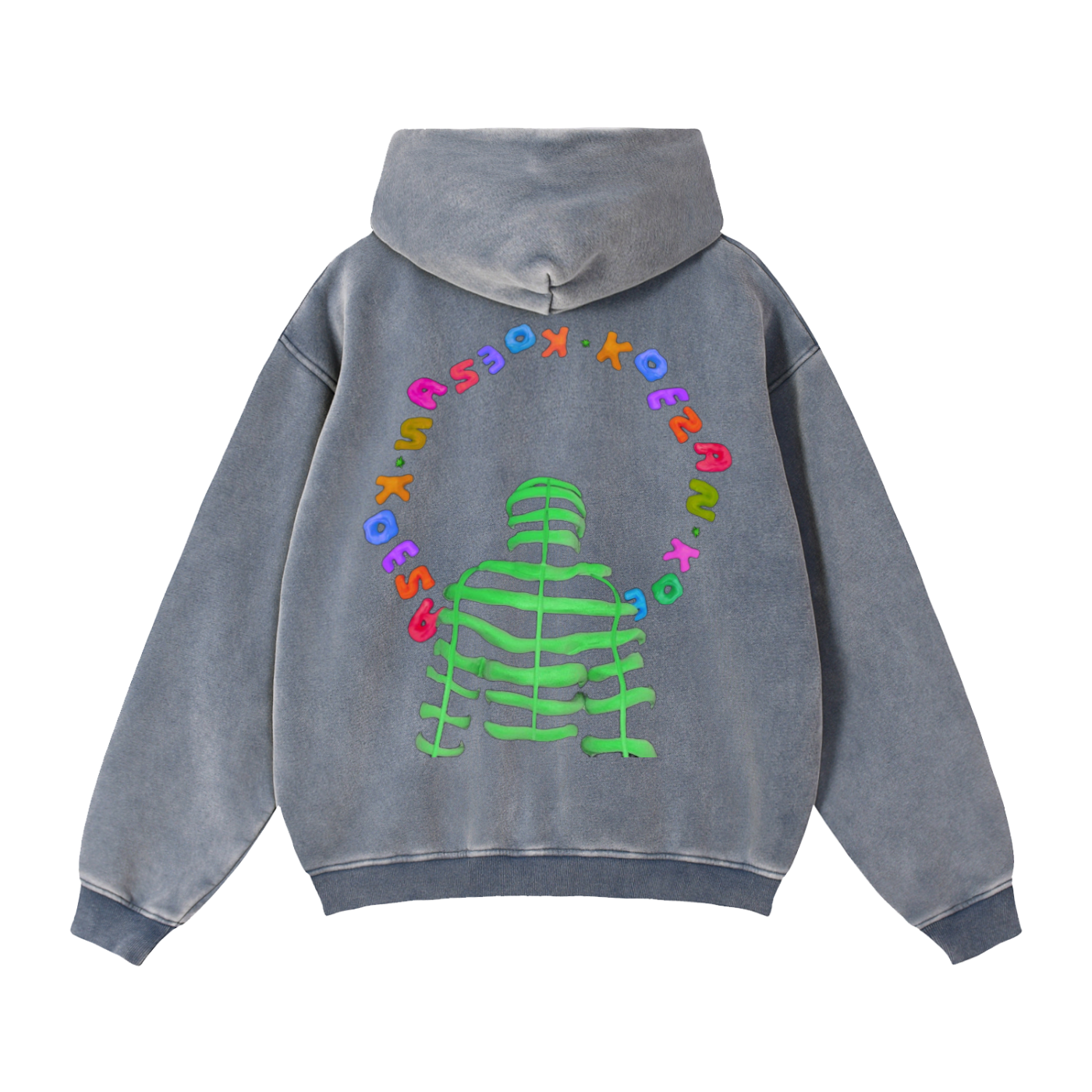 KOE+ZAN Grid man Hoodie