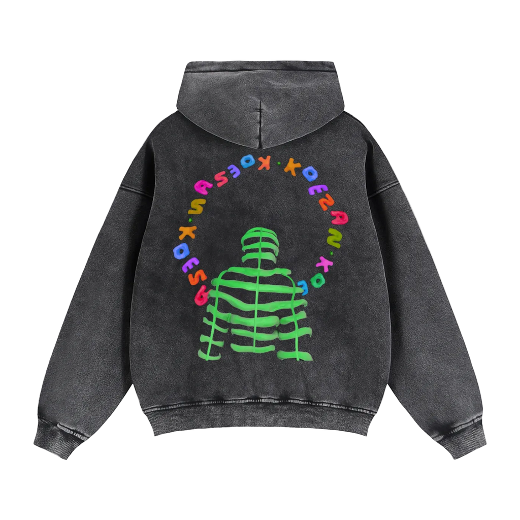 KOE+ZAN Grid man Hoodie