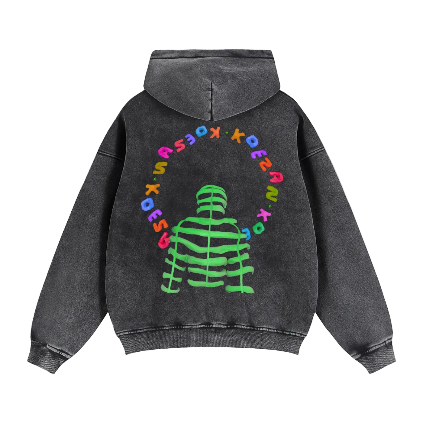 KOE+ZAN Grid man Hoodie